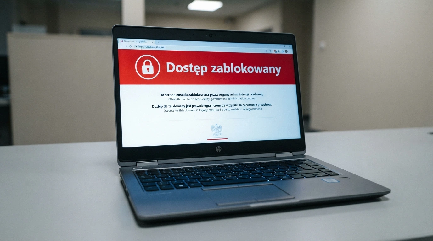 Strona hazard.mf.gov.pl — interfejs Rejestru Domen Służących do Oferowania Gier Hazardowych Niezgodnie z Ustawą, z polem wyszukiwania i widocznym komunikatem o liczbie wpisów